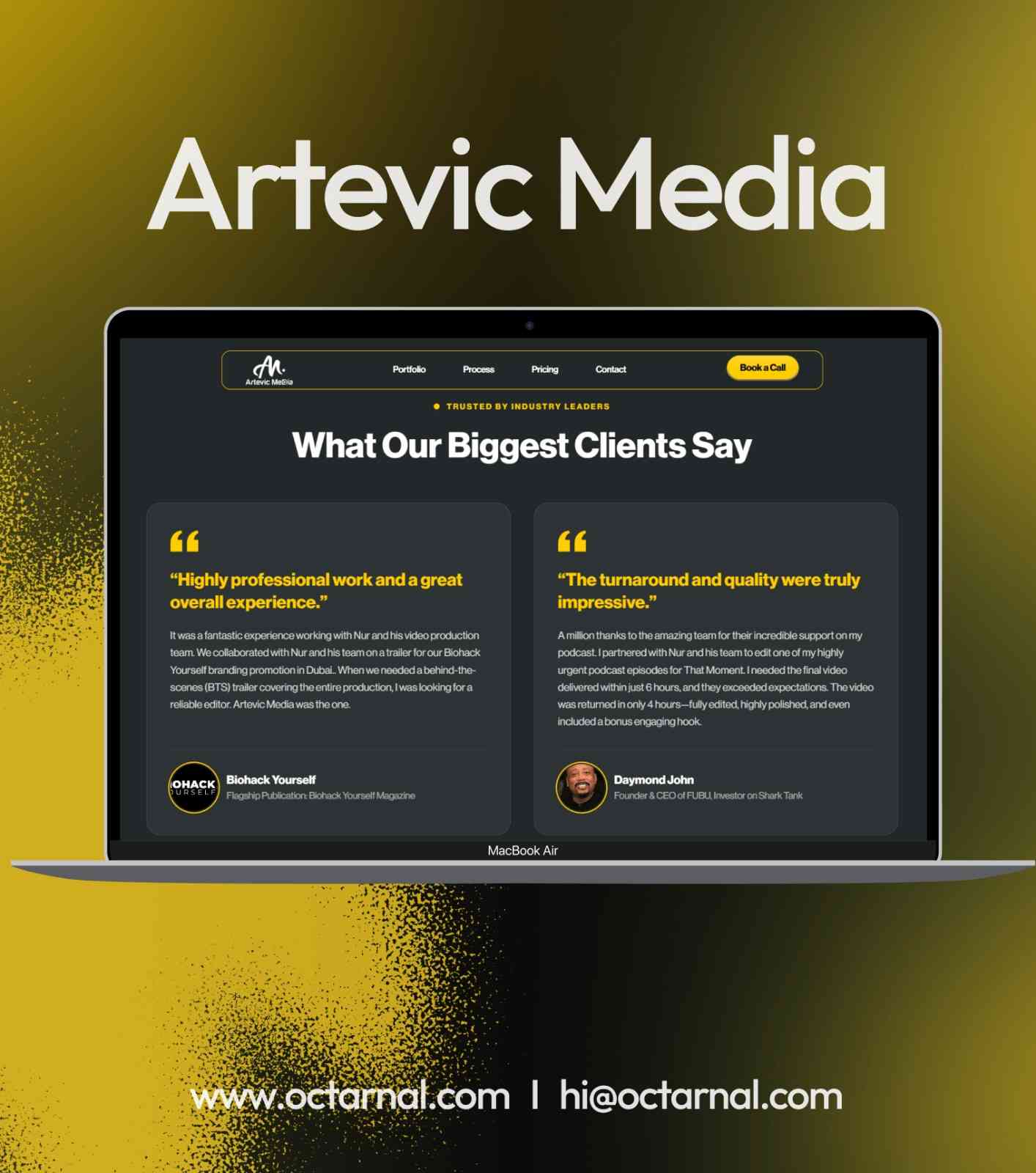 ARTEVIC MEDIA — CINEMATIC CONTENT STUDIO — Octarnal project
