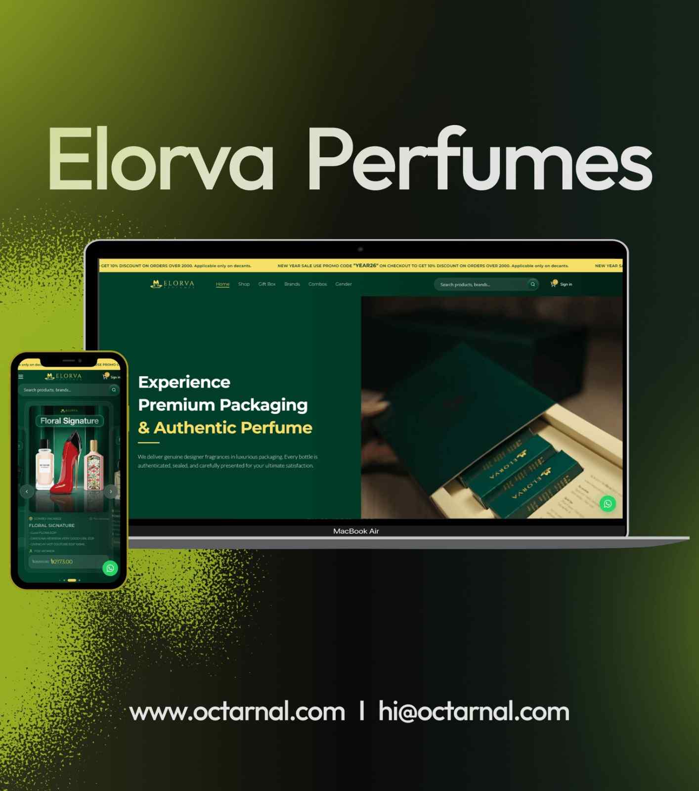 Elorva Perfumes — E-Commerce project by Octarnal